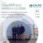 SEÑALÉTICA EN EL INGRESO A LA CIUDAD